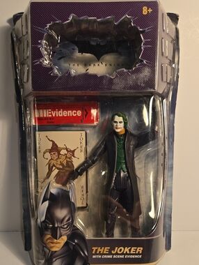 Batman The Dark Knight Heath Ledger Joker Crime Scene Evidence Figure Mattel
